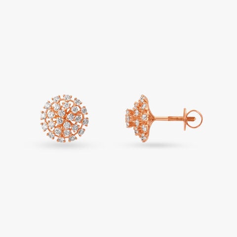 Modern Sophistication Diamond Stud Earrings