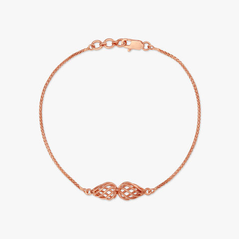 Lattice Link Gold Bracelet