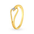 Beautiful 18 Karat Yellow And Rose Gold and Diamond Looped Ring,,hi-res image number null