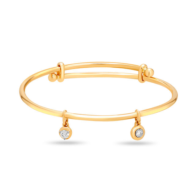 Mamma Mia 14 KT Yellow Gold Bubble it up! Bangle for Kids,,hi-res image number null