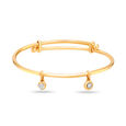 Mamma Mia 14 KT Yellow Gold Bubble it up! Bangle for Kids,,hi-res image number null