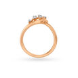 18KT Gold & Diamond Petal-Inspired Ring,,hi-res image number null