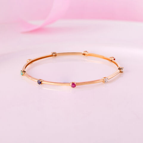 Colour Splash Gemstone & Diamond Bangle