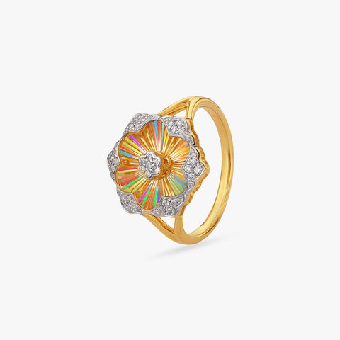 Aurora Blossom Diamond Ring