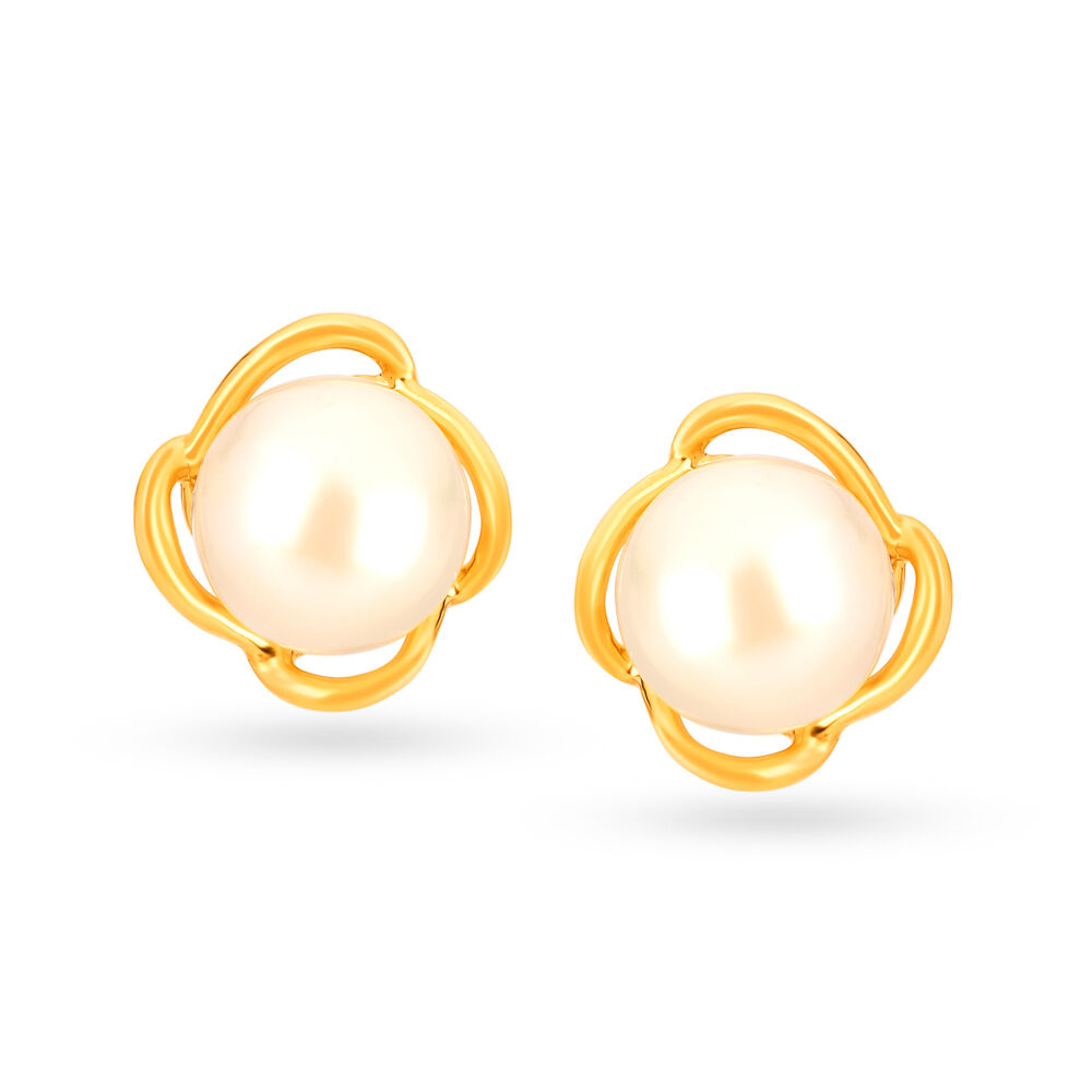 Tanishq pearl earrings discount