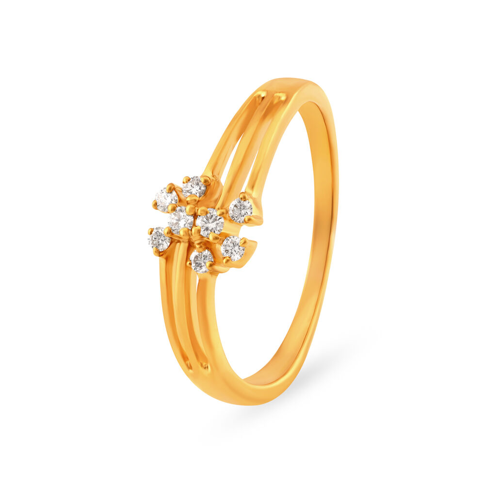 Buy Mia by Tanishq 18k Radiant Reverie Yellow Gold Ring Online At Best  Price @ Tata CLiQ