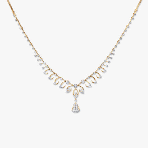Radiant Vine Diamond Necklace Set