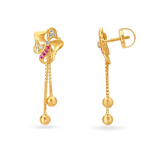 Regal Intricate Drop Earrings,,hi-res image number null