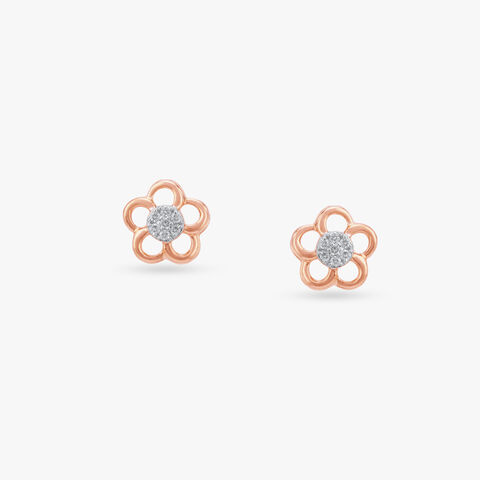 Daisy Dew Diamond Stud Earrings