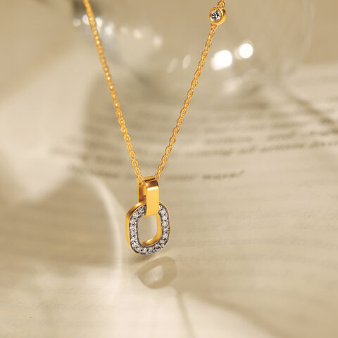 Waterfall Of Grace Diamond Pendant with Chain