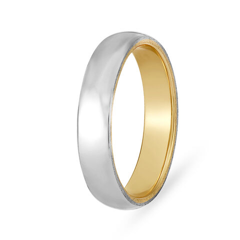 Elegant Platinum and Rose Gold Ring