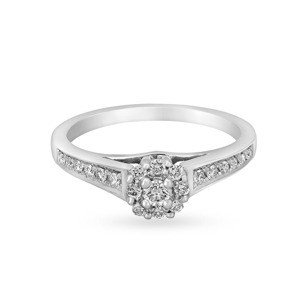 Tanishq diamond ring in platinum shop