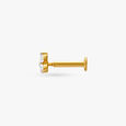 Stylish Three Stone Diamond Nose Pin,,hi-res image number null