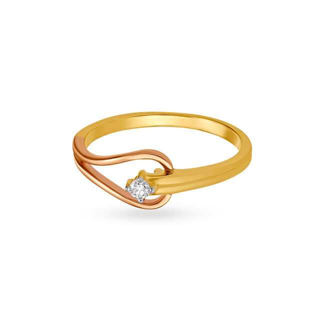 Charming 18 Karat Gold And Diamond Flower Ring,,hi-res 2