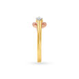 Charming 18 Karat Gold And Diamond Flower Ring,,hi-res 3