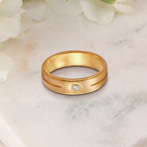 Textured Diamond Finger Ring