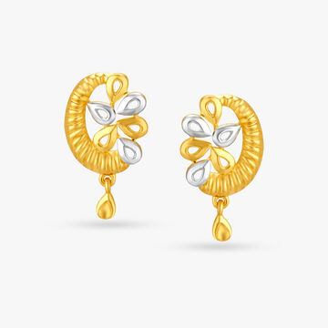 Serene Crescent Drop Earrings