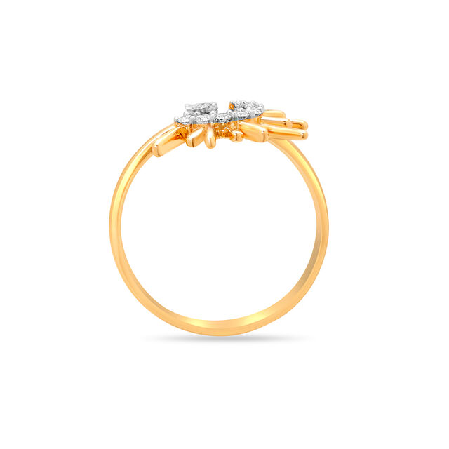14 KT Yellow Gold Graceful Abstract Ring,,hi-res image number null