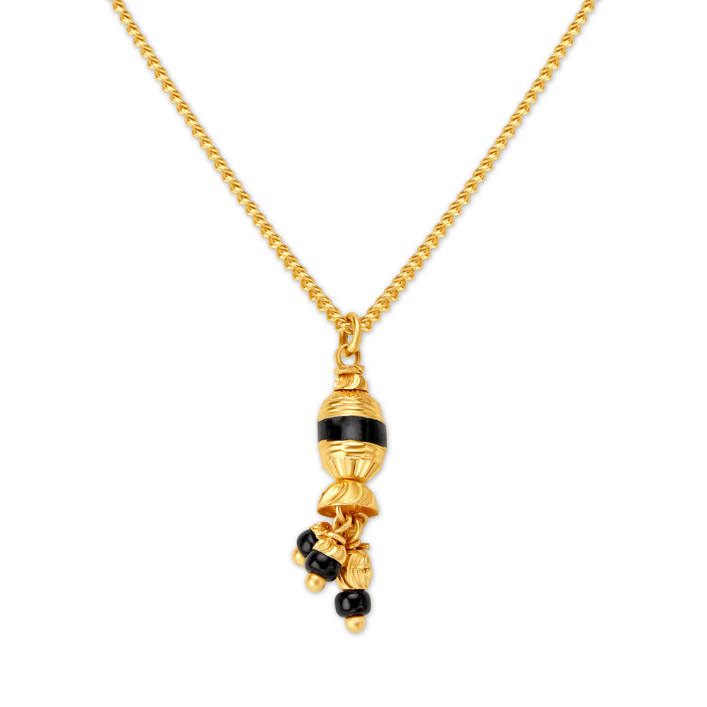 Tanishq black shop beads