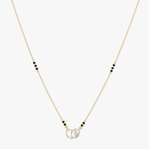Linked Halo Diamond Mangalsutra