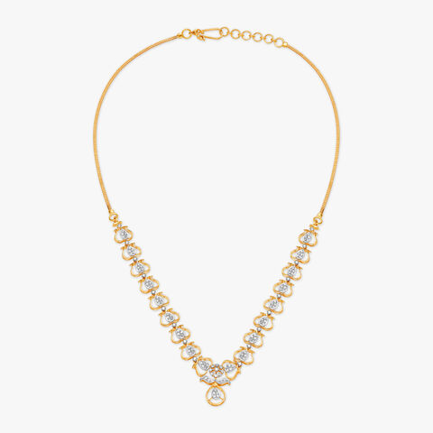 Satiny Diamond Necklace