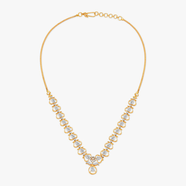 Satiny Diamond Necklace,,hi-res image number null