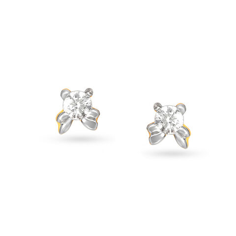 Graceful Diamond Stud Earrings