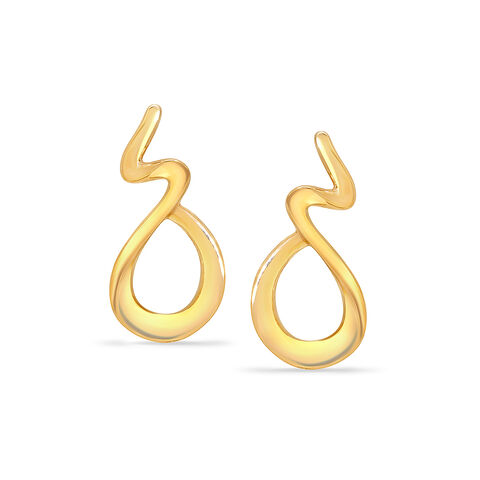 14KT Golden Classic Stud Earrings