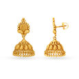 Splendid Traditional Antique Gold Drop Earrings,,hi-res image number null