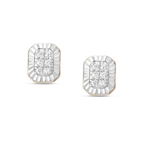 Refined Edge Diamond Stud Earring for Men