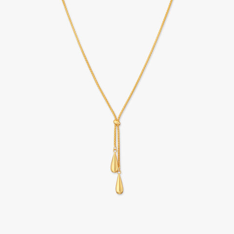 Sculpted Knot Gold Necklace
