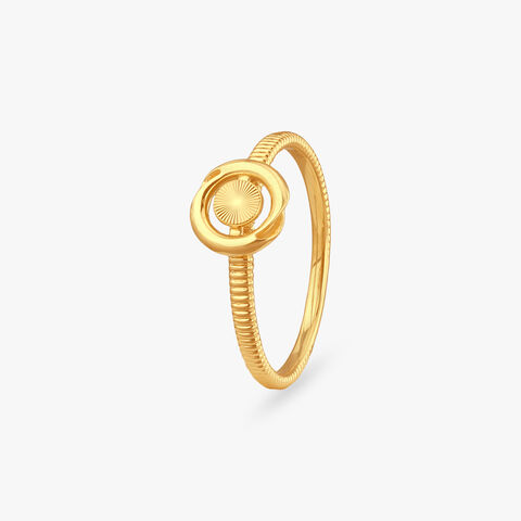 Halo Loop Gold Ring