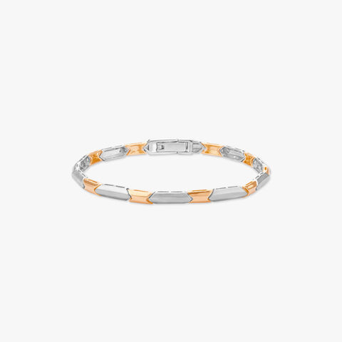 Sleek Fusion Platinum Bracelet for Men