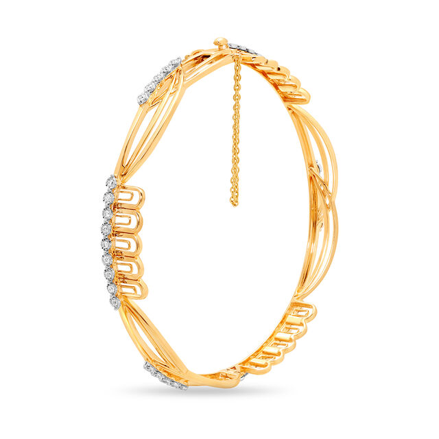 14 KT Yellow Gold Whimsical Bangle,,hi-res image number null