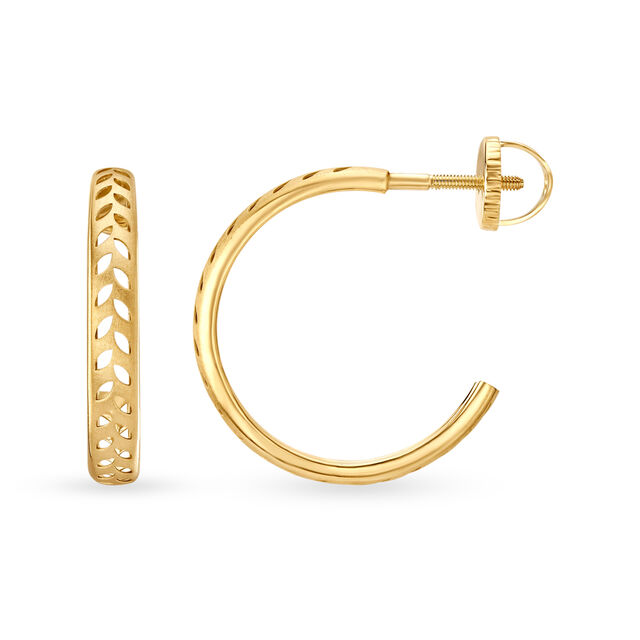 Luca Gold Hoop Earrings,,hi-res image number null