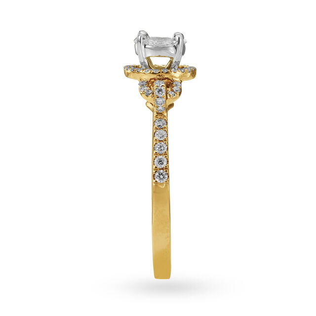 Stylish Glam Diamond Ring in Rose Gold,,hi-res image number null