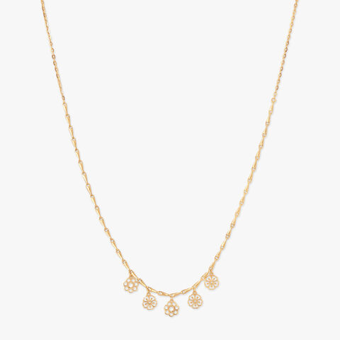 Blooming Along Gold Necklace