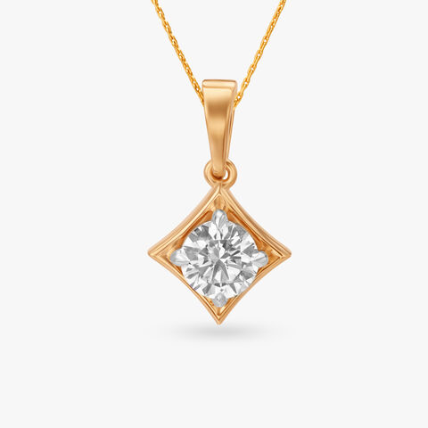 Ritzy Radiance Solitaire Pendant
