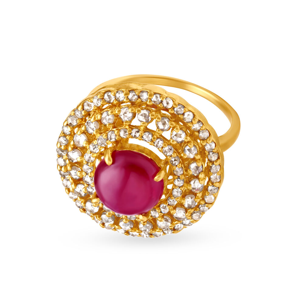 Ruby ring outlet price tanishq