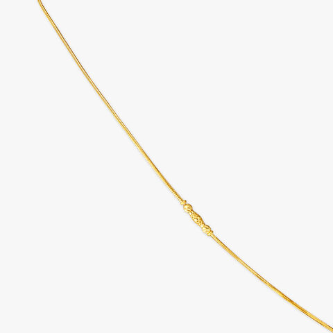 Diamond-Cut Teardrop Tassel Chain