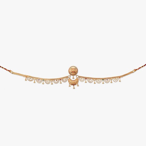 Courtyard Grandeur Gold Maang Tikka