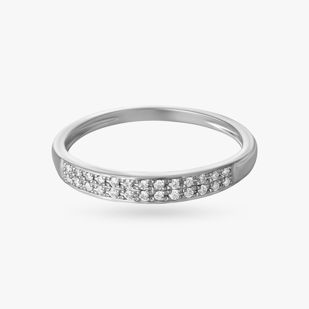 Silver diamond rings tanishq top