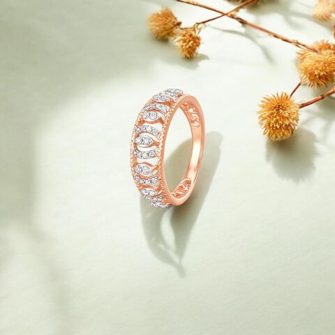 Vintage Charm Diamond Finger Ring