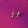 Chic Sparkle Gold & Diamond Drop Earrings 