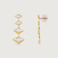 Disco Beat Gold & Diamond Drop Earrings 3
