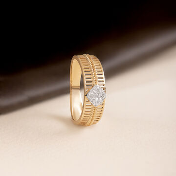 Love Symphony Gold & Diamond Finger Ring for Men
