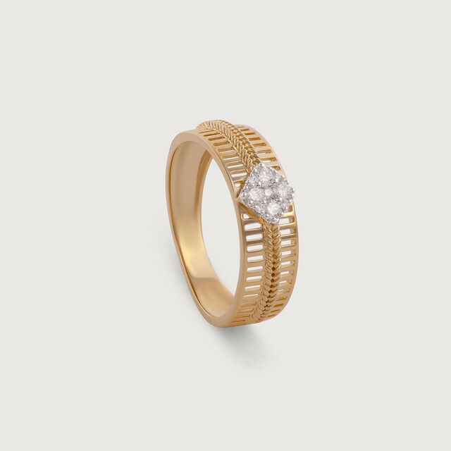 Love Symphony Gold & Diamond Finger Ring for Men 4