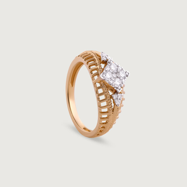 Love Lock Gold & Diamond Finger Ring