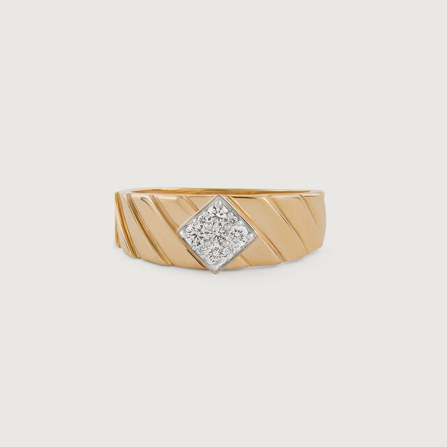 Love Fantasy Gold & Diamond Finger Ring for Men 3