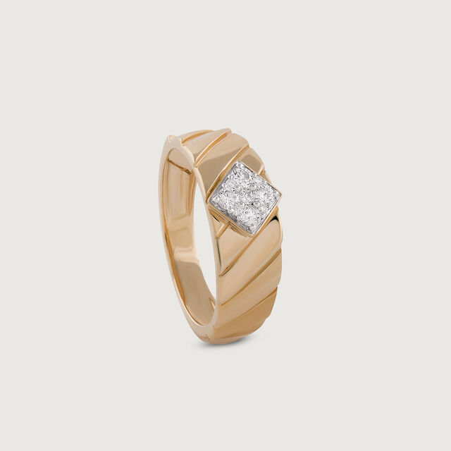 Love Fantasy Gold & Diamond Finger Ring for Men 4